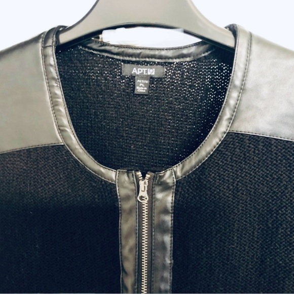 APT. 9 Black Moto Cardigan  PL - Picture 11 of 12